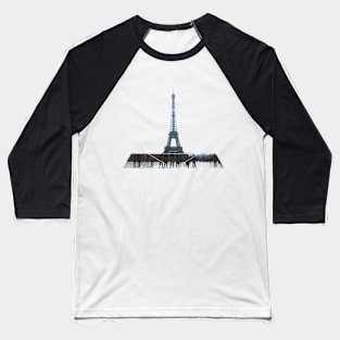 Eiffel Tower Paris Geometric Photography Baseball T-Shirt